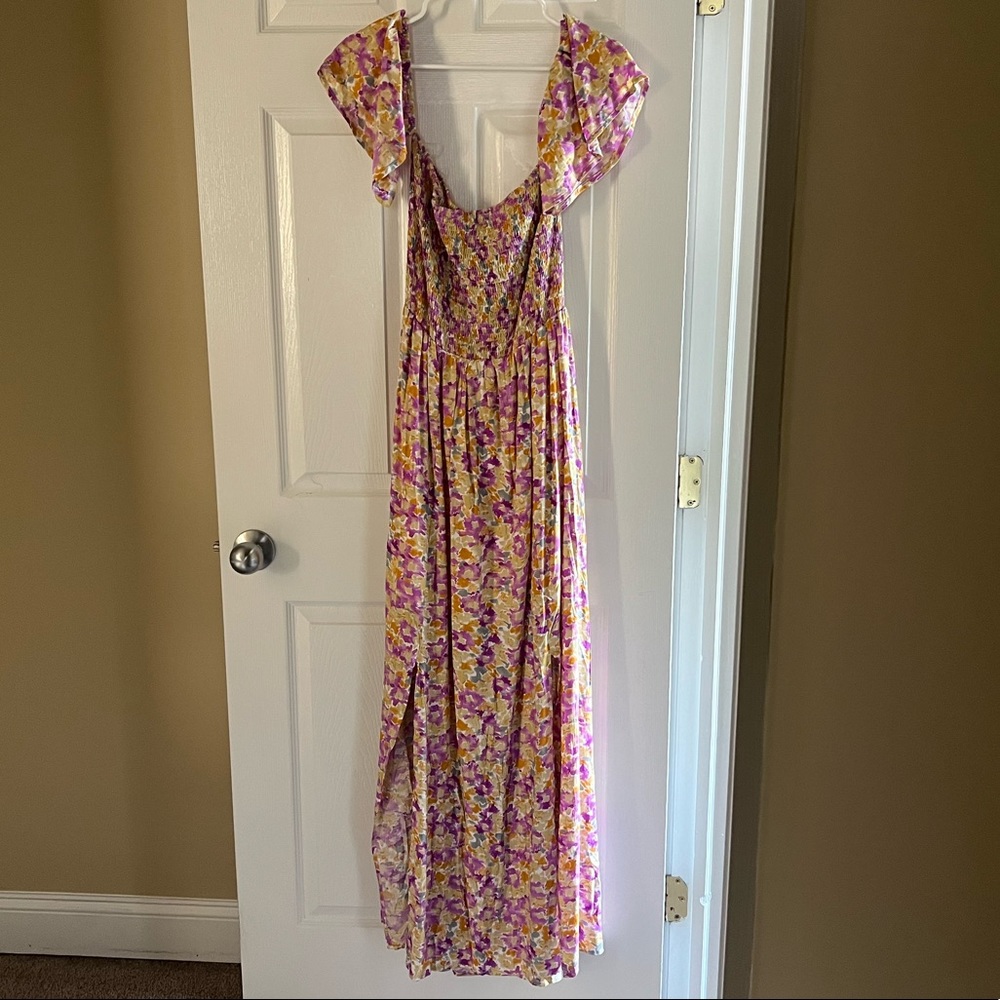 NWOT Pink Lily floral maxi dress